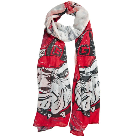 Georgia Bulldogs Watercolor Scarf