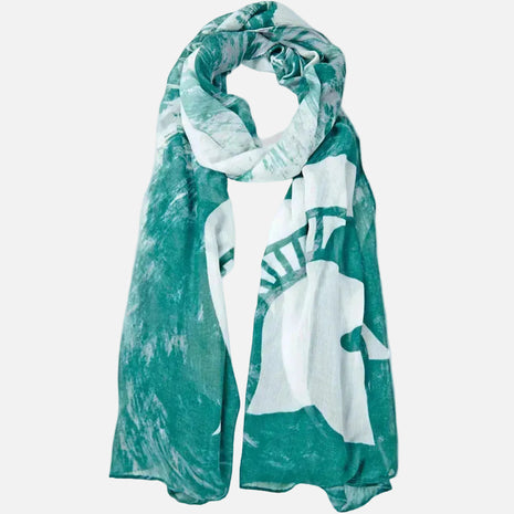 Michigan State Spartans Watercolor Scarf