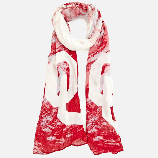 Oklahoma Sooners Watercolor Scarf