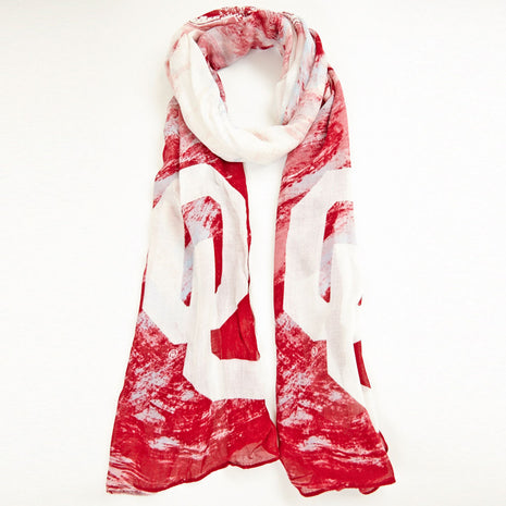 Oklahoma Sooners Watercolor Scarf