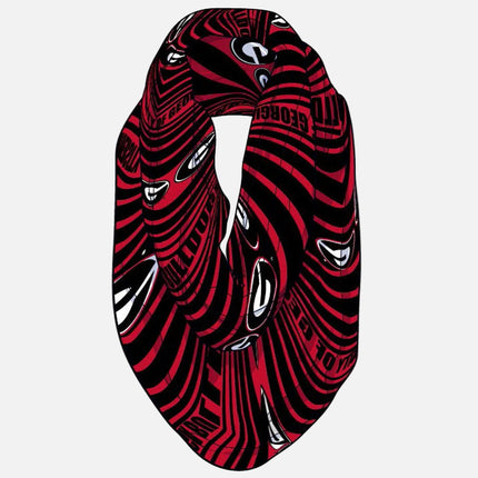 Georgia Bulldogs Sheer Print Infinity Scarf
