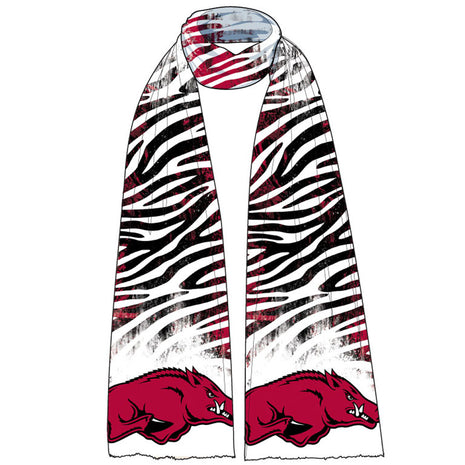 Arkansas Razorbacks Animal Print Scarf