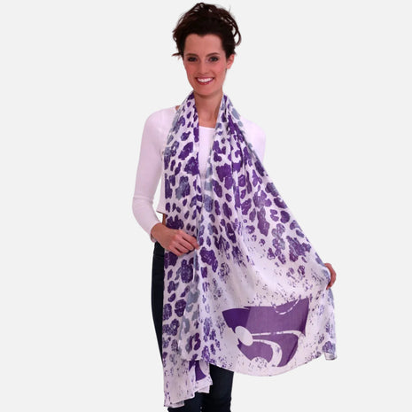 Kansas State Wildcats Animal Print Scarf