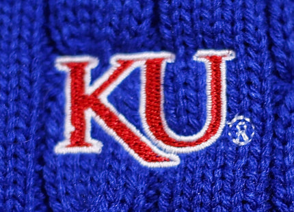 Kansas Jayhawks Zip Cable Cardigan