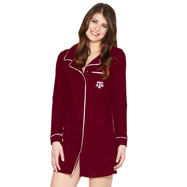 Texas A&M Aggies Button Down Nightshirt